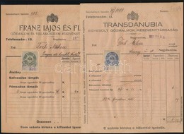 1921 Nagykanizsa Franz Lajos és Fiai 5 Db Számla - Unclassified