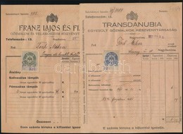 1921 Nagykanizsa Franz Lajos és Fiai 5 Db Számla - Non Classés