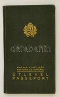 1937-1940 Magyar Királyság Fényképes útlevele, Számos Bejegyzéssel - Non Classificati