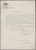 1937 Bp., Gróf Dambski Pál úrnak Címzett Levél A Szépművészeti Múzeum Igazgatója által Aláírva - Non Classificati