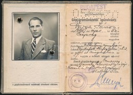 1942 Fényképes Gépjárművezetői Igazolvány - Non Classificati