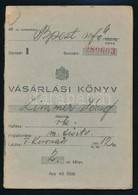 1943 Kitöltött Vásárlási Könyv - Unclassified