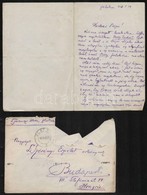 1933 Ferenczi István (1890-1966) Geológus Saját Kézzel írt Levele Szörényi Erzsébet (1904-1987) Geológusnak Borítékkal - Non Classificati