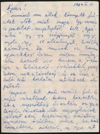 1963-1964 Hegedüs Géza (1912-1999) író Saját Kézzel írt Levelei, 2 Db - Ohne Zuordnung