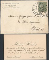 Michael Huber Francia Történész, Statisztikus Saját Kézzel írt Levele / Autograph Written Letter Of Michael Huber French - Unclassified