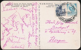 1953 A Vasas Labdarúgó Csapat Tagjai által Aláírt Képeslap Az MLSZ Vezetésének Mexikóból  / Hungarian Football Team Auto - Other & Unclassified