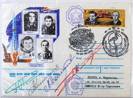 Jurij Viktorovics Romanyenko (1944- ), Adrijan Nyikolajev (1929-2004), Pjotr Iljics Klimuk (1942- ) és Leonyid Popov (19 - Other & Unclassified