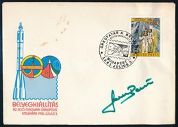 1980 Interkozmosz FDC Rajta Farkas Bertalan űrhajós Aláírásával - Altri & Non Classificati