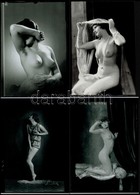 Cca 1951 Demeter Károly (1892-1983) Budapesti Fényképész Hagyatékából 4 Db Szolidan Erotikus Fénykép, Egy Vintage, Három - Autres & Non Classés