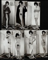 Cca 1969 A Bejárónő Megmutatja, 7 Db Szolidan Erotikus Vintage Fotó, 16x7 Cm és 18x8 Cm Között - Other & Unclassified