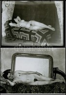 Cca 1935 Tanyán élő 'madonnák', Szolidan Erotikus Fényképek, 2 Db Mai Nagyítás Lőcsei Árpád (?-?) Kecskeméti Vándorfényk - Altri & Non Classificati