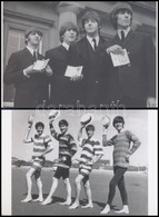 Cca 1967 Beatles Együttes, 2 Db Mai Nagyítás, Fekete György (1904-1990) Budapesti Fényképész Gyűjtéséből, 10x15 Cm - Altri & Non Classificati