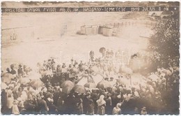 1919 Pásztori Gábor Felsővisói Iskolaigazgató Temetése, Nagy Tömeggel Fotólap - Altri & Non Classificati