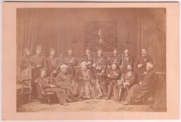 1877 A Török Egyetemi, Főiskolai Hallgatók, A Szofták, Küldöttségének Csoportképe A Budapesti Látogatáskor, A Képen Szer - Altri & Non Classificati
