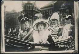 1913 Viktória Lujza Porosz Hercegnő és Ernő Ágost Cumberlandi Herceg Esküvője 2 Db Korabeli Sajtófotó, Hozzátűzött Szöve - Altri & Non Classificati