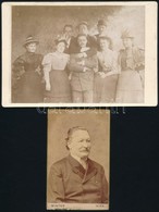 Cca 1890 Id. Karl Ewald (?-1901), A Schwechati Dreher-gyár Igazgatója és Családja, 4 Db Keményhátú Fotó Bécsi Műtermekbő - Altri & Non Classificati