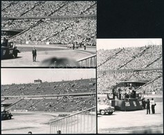 Cca 1960 Budapest, Népstadion, Színészek-Újságírók Rangadója (SZÚR) , 3 Db Fotó, 9,5x6,5 Cm - Altri & Non Classificati