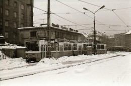 1983. Február, Budapest, Villamosok A Moszkva Téren, 6 Db Szabadon Felhasználható Vintage Negatív, 24x36 Mm - Other & Unclassified