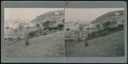 1936 Budapest, Látkép A Tabánra, Sztereókép, A Kartonon Javított Szakadás, 9x18 Cm - Other & Unclassified