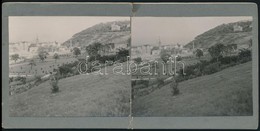 1936 Budapest, Látkép A Tabánra, Sztereókép, A Kartonon Javított Szakadás, 9x18 Cm - Autres & Non Classés