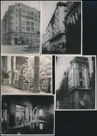 Cca 1940 9 Db Budapest, Szolnok Városképes Fotó, Hátoldalt Feliratozva 9x12 Cm - Other & Unclassified