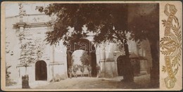 1906 Gyulafehérvár, Alba Iulia, Várkapu. Keményhátú Kabinetfotó, Hátoldalán Feliratozva, 8×16.5 Cm - Other & Unclassified