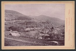 Cca 1900 Selmecbánya, Vihnyefürdő Látképe, Kartonra Kasírozva, 9,5x13,5 Cm / Banska Stiavnica, Vyhnye, Spa, General View - Other & Unclassified