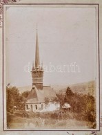 Cca 1880 A Berencei Görögkatolikus Templom, Nagyméretű Fotó, Kartonra Ragasztva, 20,5×15 Cm - Other & Unclassified