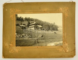 Cca 1910 Lavochne (lengyel-magyar Határ Közelében) Villa, Kartonra Kasírozva, 12,5x18 Cm / Lawoczne (Polish-Hungarian Bo - Other & Unclassified