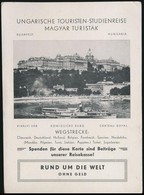 Magyar Turisták Reklám Képeslapja, Rajta A Budai Várral, Több Nyelven,  15x11 Cm. - Advertising