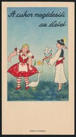 Cca 1930 A Cukor Megédesiti Az életet Számolócédula, Bp., Globus Rt. - Publicités