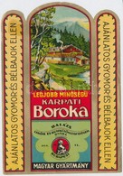 Cca 1910 Kárpáti Boróka Reklámcédula - Advertising