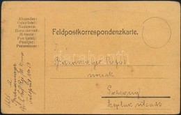 1918 Brandmayer (Bántay) Alfréd Vezérkari Kapitánynak, A 6. Vegyesdandár Parancsnokának Saját Kézzel írt Tábori Levelező - Altri & Non Classificati