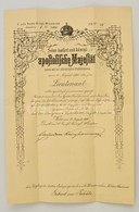 1898 Péteri Takáts Gábor (1877-1914) Később Limanovánál Hősi Halált Halt Huszárkapitány Hadnagyi Kinevezése A Cs. és Kir - Altri & Non Classificati