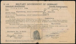 Németország Szövetséges Megszállás Azonosító Lap Ujjlenyomattal - Altri & Non Classificati