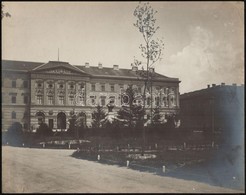 Cca 1900 Budapest, VIII. Ludoviceum, A Ludovika épülete. Nagyméretű Fotó. Erdélyi Mór (1866-1934) Fotográfiája. 28x23 Cm - Other & Unclassified