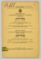 Magyarázatok Magyarország Geológiai és Talajismereti Térképeihez: Tiszafüred. Bp., 1938, M. Kir. Földtani Intézet. - Otros & Sin Clasificación