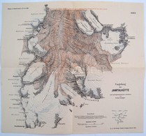 1909 A Jamtalhütte Térképe / Map Of The Jamtalhütte 37x28 Cm - Autres & Non Classés