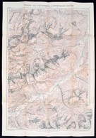 1911 Az Allgauer és A Lechtaler Alpok Térképe / 1911 Large Map Of The Allgauer And The Lechtaler Alps 90x70 Cm - Other & Unclassified