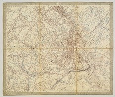 Cca 1870 Az Ural és Környékének Térképe, Vászontérkép, 40x49 Cm - Other & Unclassified