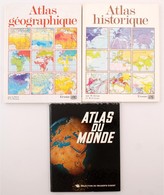 Modern Atlasz Tétel: Atlas Du Monde, Reader's Digest, Atlas Géographique, Erasme, Atlas Historiquw, Erasme - Sonstige & Ohne Zuordnung