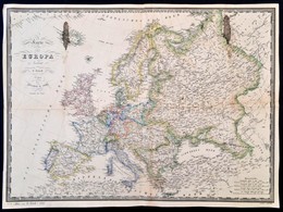 1860 Európa Térképe, F. Fried, Wien, Artaria & Comp., Német Nyelven, Foltos, A Hátoldalán Javítással, 37x50 Cm./
1860 Ma - Other & Unclassified