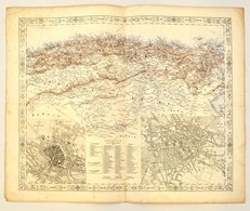 Cca 1845-1847 Joseph Scheda (1815-1888): München és Berlin, és Észak Afrika Térképe, Litográfia. Wien,  K. K. Militärisc - Altri & Non Classificati