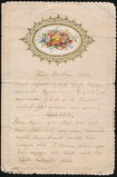 1872 Litho Mintával Díszített Levélpapírra írt Levél - Non Classés
