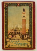 Cca 1900 Ricordo Di Venezia, Leporello Album 64 Képpel / Venezia Picture Booklet With 64 Images. - Non Classés