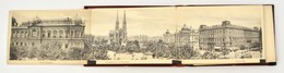 Cca 1900 Wien 26 Látványos Bécsi Képet és Panorámáképet Tartalmazó Leporelló Füzet. A Képek A Hajtásnál Néhol Elváltak,  - Non Classificati