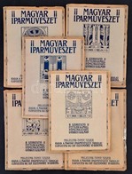 1909 A Magyar Iparművészet 6 Lapszáma (2. évf. 2-5., 8., 10. Sz.), Példányonként Változó, Kissé Sérült Papírkötésben, Sz - Ohne Zuordnung