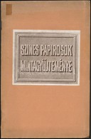 Cca 1910 Színes Papirosok Mintagyűjteménye, 24×16 Cm - Non Classés