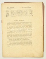 1920 A Magyar Építőművészet 20. évf. 1-3. Lapszáma, érdekes írásokkal, Tűzött Papírkötésben, Hiányos Borítóval - Non Classificati