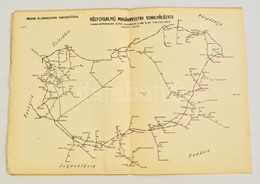 Cca 1930 Visszacsatolandó Magánvasutak A Trianoni Határ Környékén. 8 P + Térkép - Non Classificati